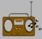 Dibujo Radio cassette 2 pintado por MARGARITA