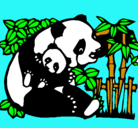 Dibujo Mama panda pintado por ruthzavala