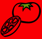 Dibujo Tomate pintado por alexalizbeth