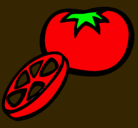 Dibujo Tomate pintado por mario