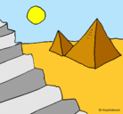 Dibujo Pirámides pintado por marina18