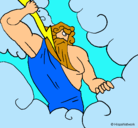 Dibujo Dios Zeus pintado por Master_Chief117