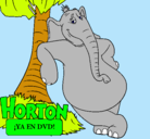 Dibujo Horton pintado por blue