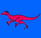 Dibujo Velociraptor pintado por sade