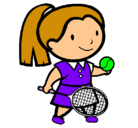 Dibujo Chica tenista pintado por vicchok