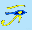Dibujo Ojo Horus pintado por CARMEN