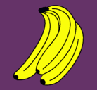 Dibujo Plátanos pintado por benjita