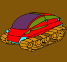 Dibujo Nave tanque pintado por julio