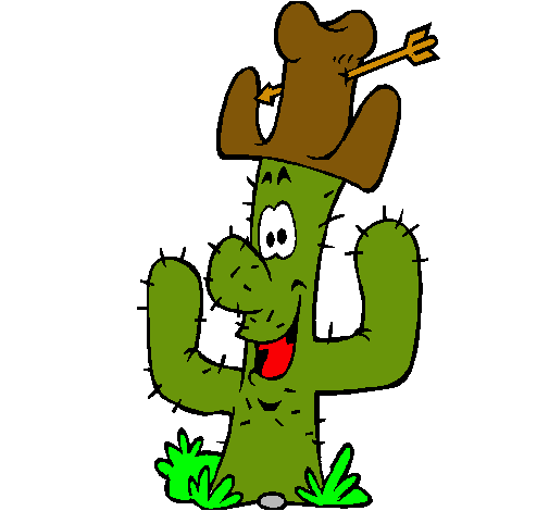 Cactus con sombrero