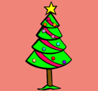 Dibujo Árbol de navidad II pintado por ale
