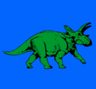 Dibujo Triceratops pintado por angeltrceratpo