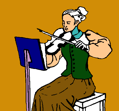 Dama violinista