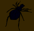 Dibujo Araña viuda negra pintado por antonio