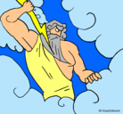 Dibujo Dios Zeus pintado por aliciaa