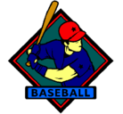 Dibujo Logo de béisbol pintado por ken
