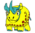Dibujo Rinoceronte pintado por martineduardo