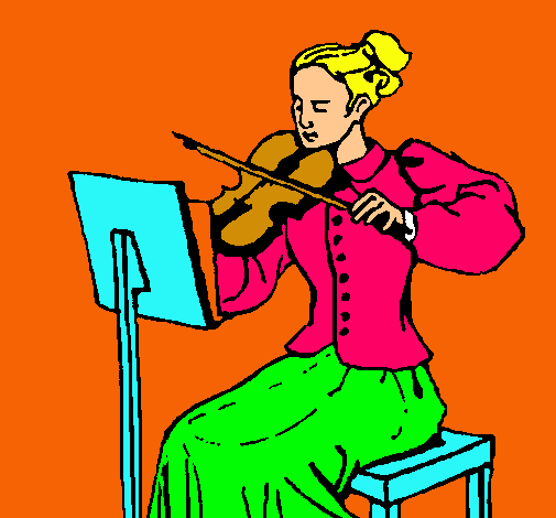 Dama violinista