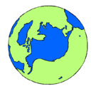 Dibujo Planeta Tierra pintado por noelia