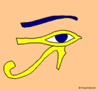 Dibujo Ojo Horus pintado por antonio