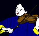 Dibujo Violinista pintado por maria