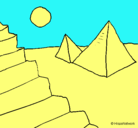 Dibujo Pirámides pintado por ALAN