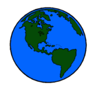Dibujo Planeta Tierra pintado por vaelntina