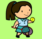 Dibujo Chica tenista pintado por Sílvia