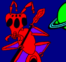 Dibujo Hormiga alienigena pintado por roman