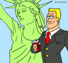 Dibujo Estados Unidos de América pintado por ivan