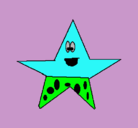 Dibujo Estrella 3 pintado por bobespojaypatricio