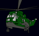 Dibujo Helicóptero al rescate pintado por nicolas