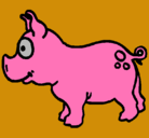 Dibujo Cerdo pintado por anahid