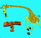 Dibujo Madagascar 2 Melman 2 pintado por martin