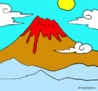 Dibujo Monte Fuji pintado por nahiaragael