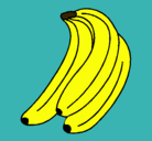 Dibujo Plátanos pintado por Frida