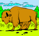 Dibujo Búfalo  pintado por gerard