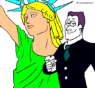 Dibujo Estados Unidos de América pintado por bianqui