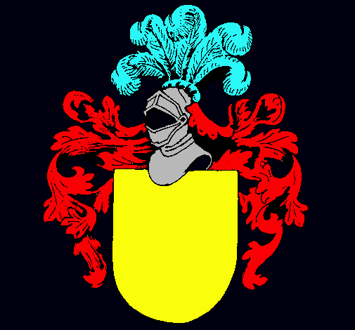 Escudo de armas y casco