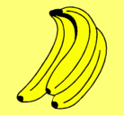 Dibujo Plátanos pintado por rocio