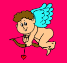 Dibujo Cupido pintado por valentin