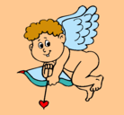 Dibujo Cupido pintado por jocelyn