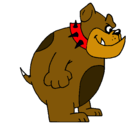 Dibujo Bulldog inglés pintado por braian-horsman
