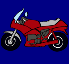 Dibujo Motocicleta pintado por juanca