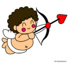 Dibujo Cupido pintado por genesisyjose