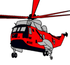 Dibujo Helicóptero al rescate pintado por erick