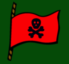 Dibujo Bandera pirata pintado por banderapirata