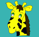 Dibujo Cara de jirafa pintado por juanma