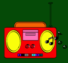 Dibujo Radio cassette 2 pintado por josefitachile