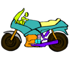 Dibujo Motocicleta pintado por jhon