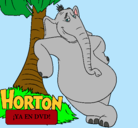 Dibujo Horton pintado por karen